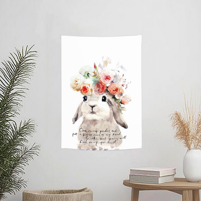 상상후 패브릭포스터, 플라워베이비 레빗