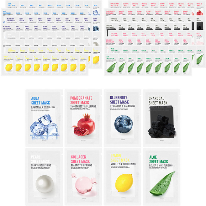 은율 퓨리티 마스크팩 5p x 8종 세트, 1개입, 4개