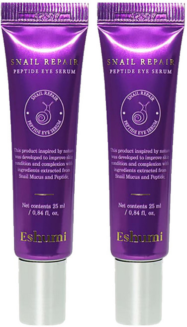 ESHUMI 電熨斗滾珠撫紋眼霜 蝸牛胜肽, 25ml, 2條