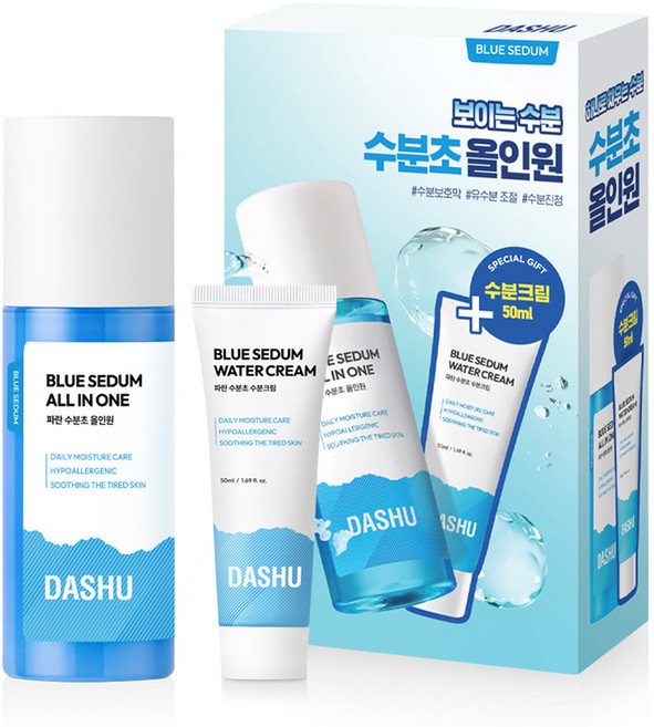 다슈 보이 파란 수분초 올인원 로션 150ml + 수분크림 50ml 세트, 1세트, 200ml