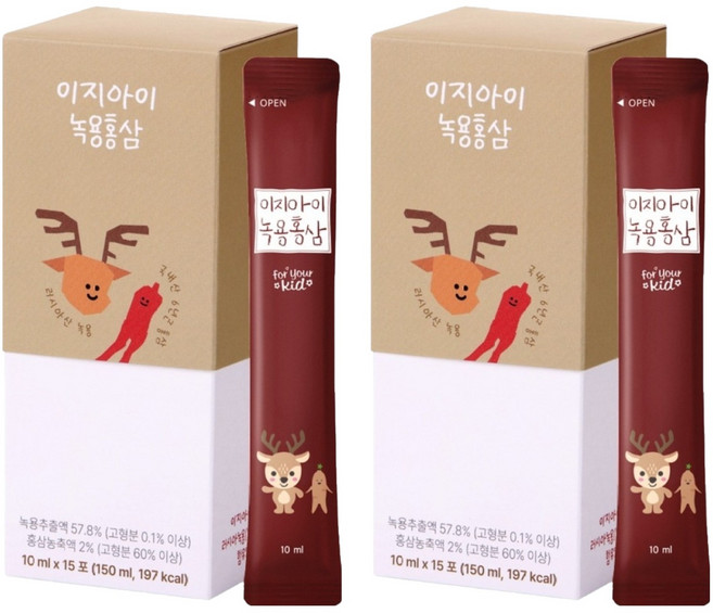 이지아이 녹용홍삼, 10ml, 30개