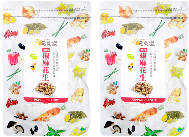 元氣家 椒麻花生, 200g, 2包