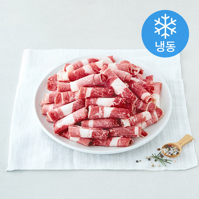 미트엔조이 미국산 초이스 차돌양지 샤브샤브용 (냉동), 1개, 1kg