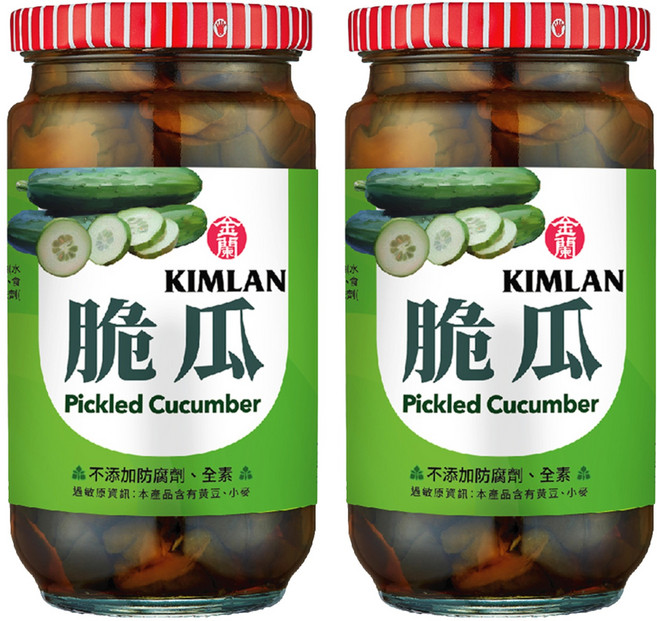 KIMLAN 金蘭 脆瓜, 396g, 2罐