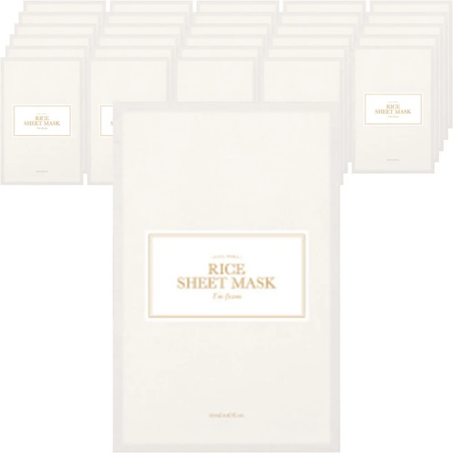 아임프롬 라이스 시트 마스크 20ml, 10개입, 6개 - 쿠팡