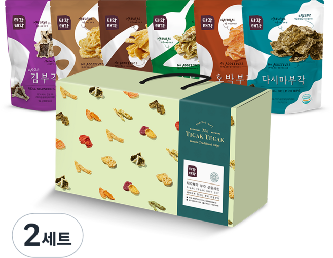 티각태각 부각 6종 x 60g 선물세트 3호, 360g, 2개