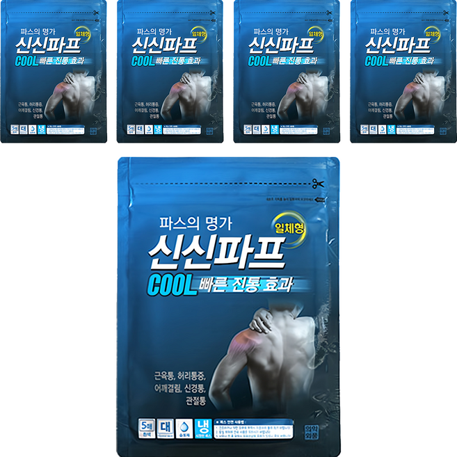 신신파스 신신파프 쿨 파스, 5개입, 5개