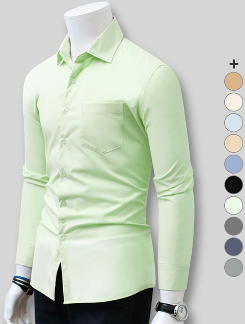 블루포스 남성용 링크릿 긴팔 남방