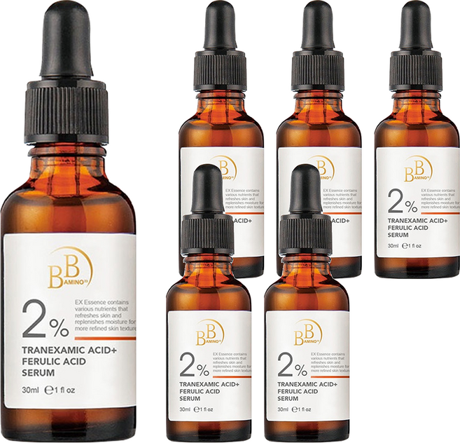 BB AMINO 科研 2%傳明酸 + 阿魏酸淨白精華, 30ml, 6瓶