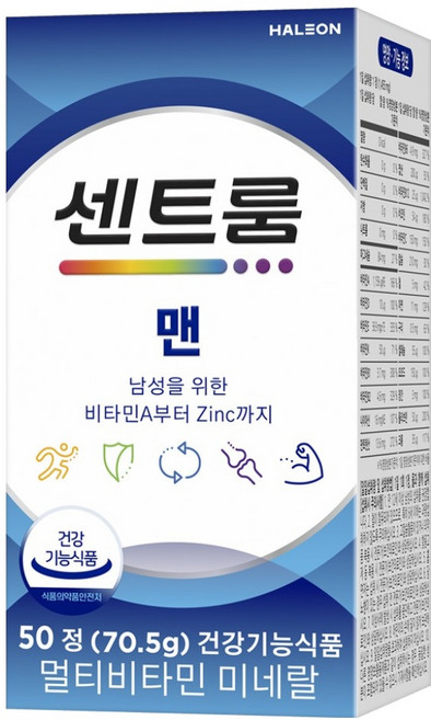 센트룸 맨 멀티비타민 미네랄, 50정, 1개