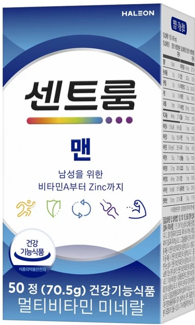 센트룸 맨 멀티비타민 미네랄, 50정, 1개 - 쿠팡