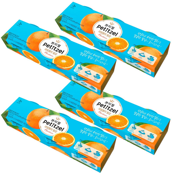 쁘띠첼 과일젤리 밀감, 90g, 12개