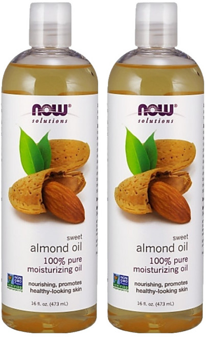 NOW Foods 純甜杏仁保濕油/基底油, 473ml, 2瓶