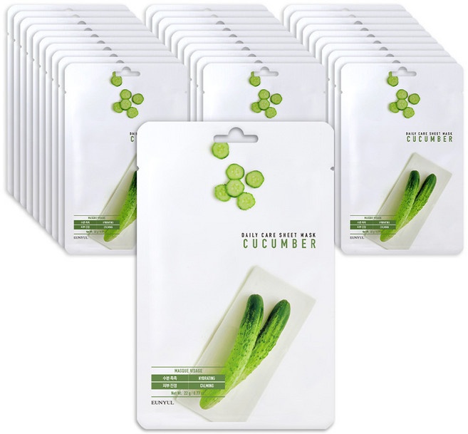 은율 오이 데일리 케어 시트 마스크, 1개입, 30개