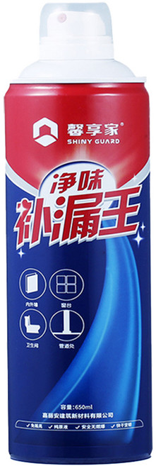 SHINY GUARD 馨享家 高分子防水補漏填縫噴劑 補漏王 透明 650ml, 1罐