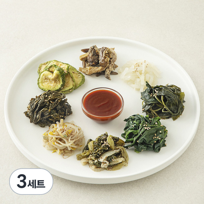 집반찬연구소 8종 건나물 비빔밥 세트 350g, 3세트