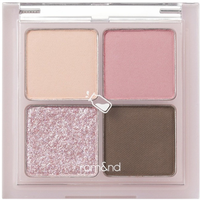 rom&nd 台灣公司貨 浪漫四色眼影盤 W03 Dry Strawberry乾燥草莓, W03 Dry Strawberry 乾燥草莓, 1個