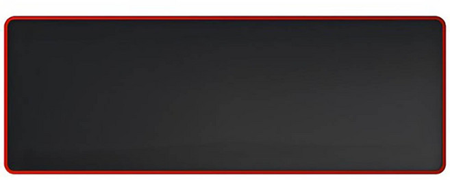 Home Planet 防滑桌墊鍵盤滑鼠墊, 黑色 + 紅色, 1個