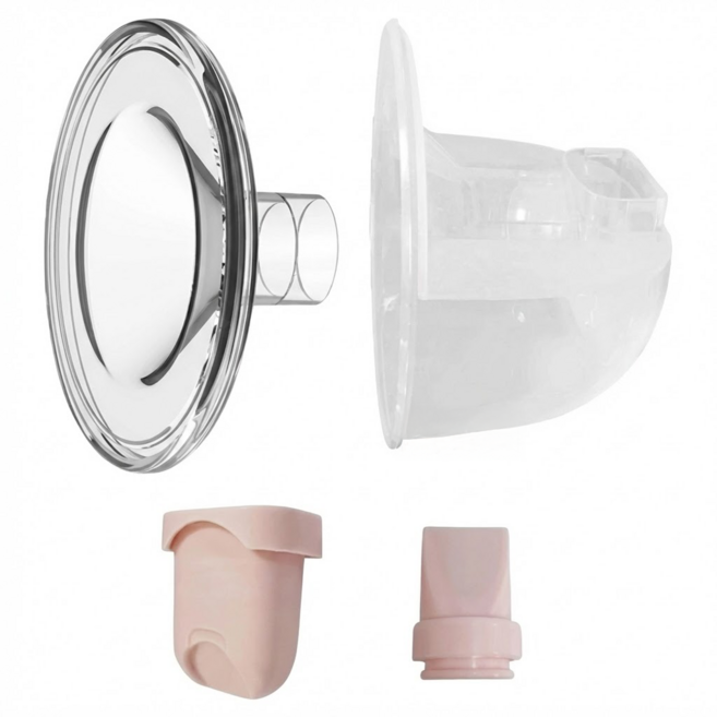 YOUHA 優合 穿戴式隱形吸乳器專用配件組 適用 GEN 2 24mm, 透明, 1組