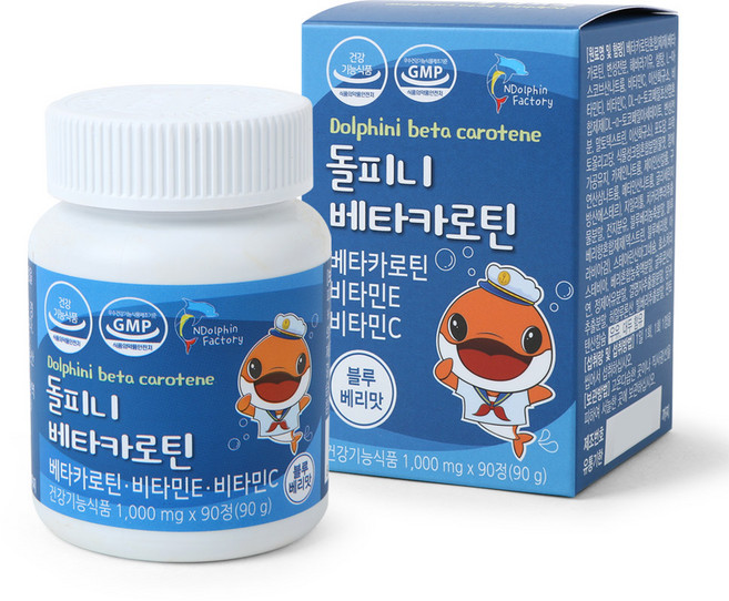 엔돌핀팩토리 돌피니 베타카로틴 비타민E 비타민C, 90정, 1개