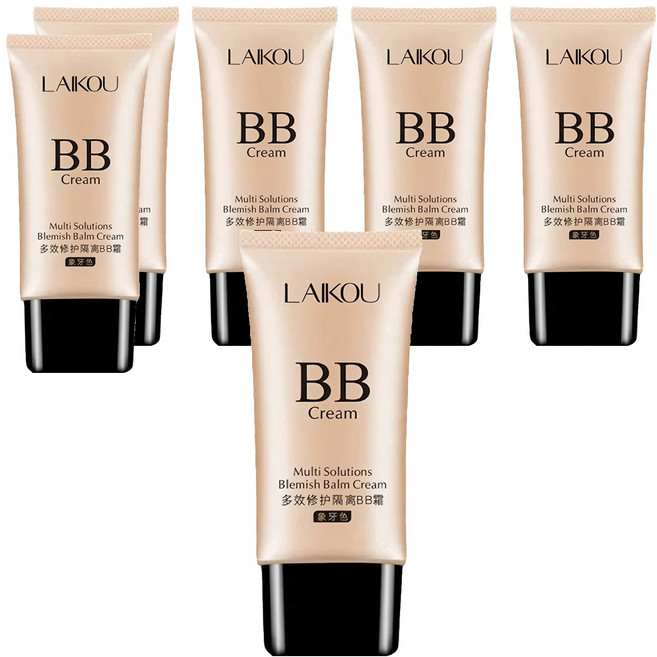 LAIKOU 萊蔻 多效修護隔離BB霜 50g, 02象牙色, 6條