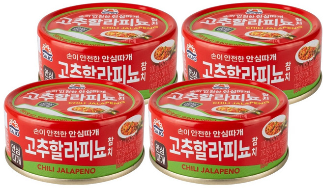 SAJO 鰹魚罐頭 墨西哥辣椒風味, 4罐, 100g