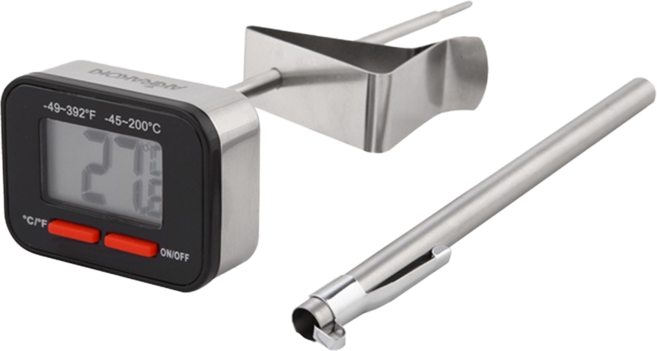 AKIRAKOKI 正晃行 數顯溫度計 DT-200B 黑色, 1個