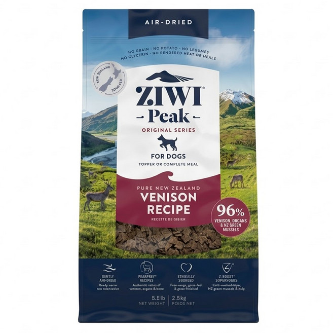 ZIWI Peak 滋益巔峰 經典系列 全齡狗飼料, 鹿肉, 1kg, 1袋