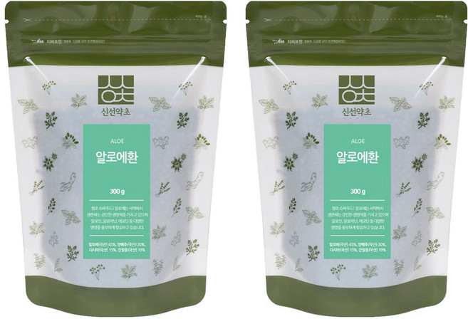 신선약초 알로에환, 300g, 2개