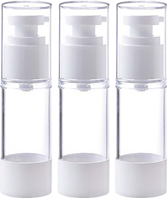 城市漫遊 真空分裝瓶3件組 乳液款 30ml, 白色, 1組