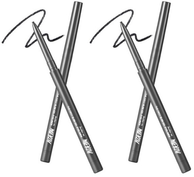 Merzy The First 極細眼線膠筆, GS2 Black Spinel, 2支