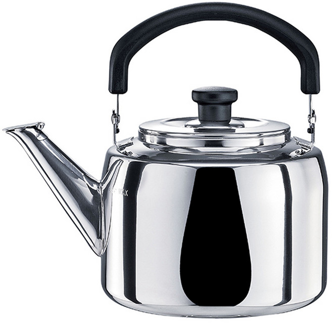 MiyAco 米雅可 典雅316不銹鋼笛音茶壺 0.8mm厚 3L 壺身一體成型, 銀色, 1個