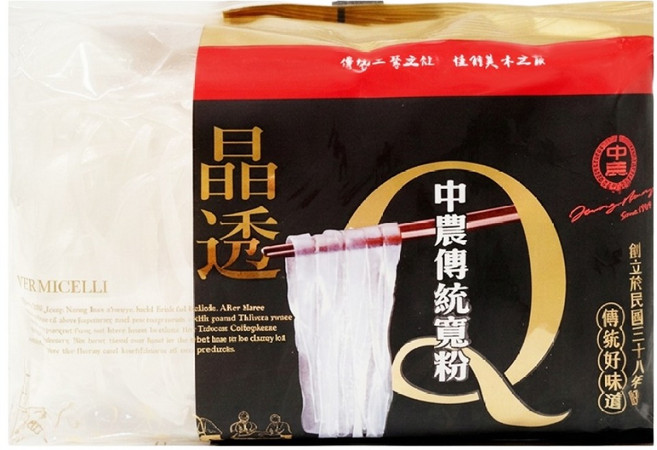 中農粉絲 傳統寬粉, 210g, 1袋