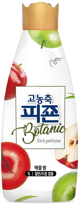 피죤 고농축 보타닉 섬유유연제 애플밤 본품, 1L, 1개