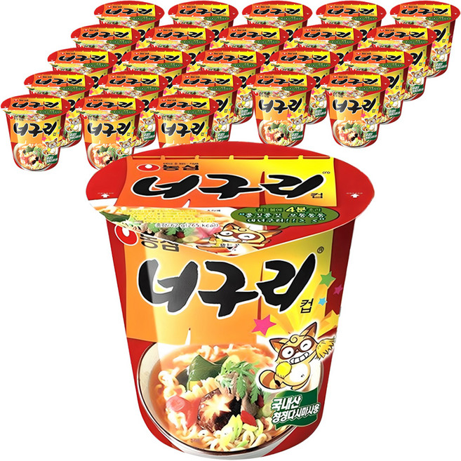 너구리 컵 62g, 24개