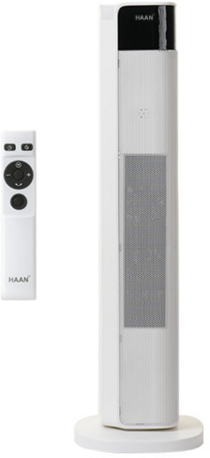 한경희생활과학 초저소음 그래핀 리모컨형 PTC 온풍기 전기 히터, 화이트, HA-26000FH