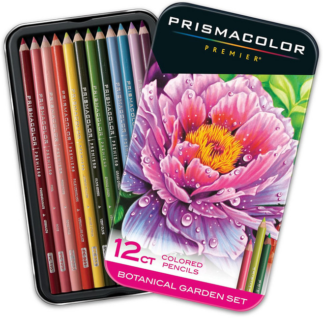 프리즈마 Primacolor Premier Soft Core Colored Pencils Botanical Garden Set, 1개, 12색