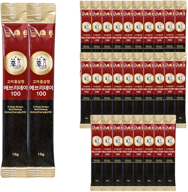 풍년보감 6년근 고려홍삼정 에브리데이100, 15g, 30개 - 쿠팡