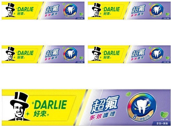 DARLIE 好來 超氟多效護理牙膏, 180g, 5條