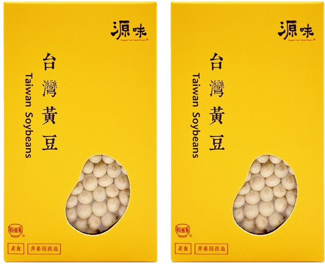 台灣源味本舖 台灣黃豆 非基因改造, 400g, 2盒