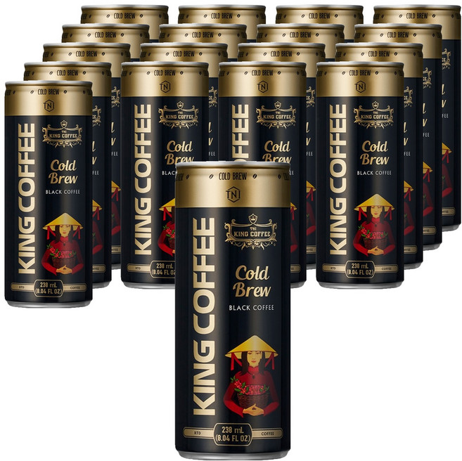 TNI KING COFFEE 冷萃黑咖啡, 18個, 238ml