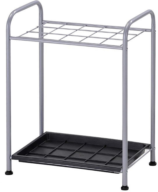 Useful Design 悠室屋家居 Easy15格雨傘架, 1個, 灰色 + 黑色