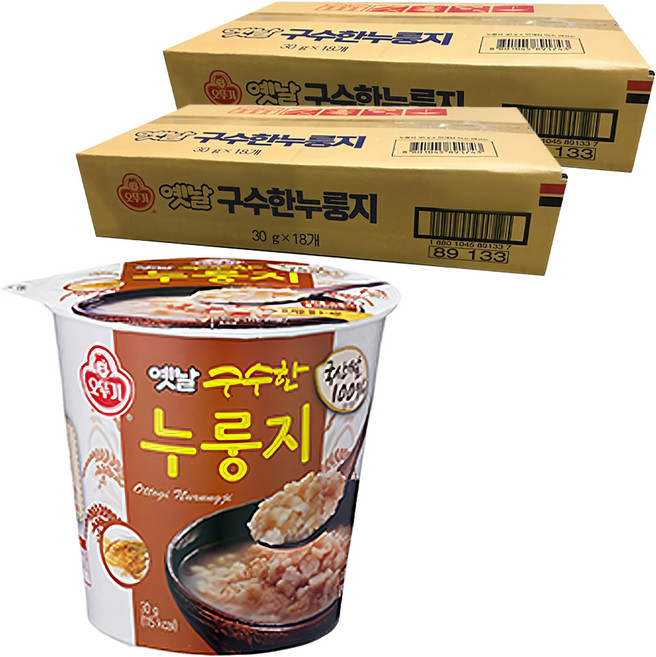 OTOKI 不倒翁 碗裝即食傳統香醇鍋巴粥, 30g, 36入