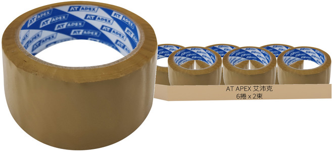 AT APEX 艾沛克 彩色封箱膠帶, 12捲