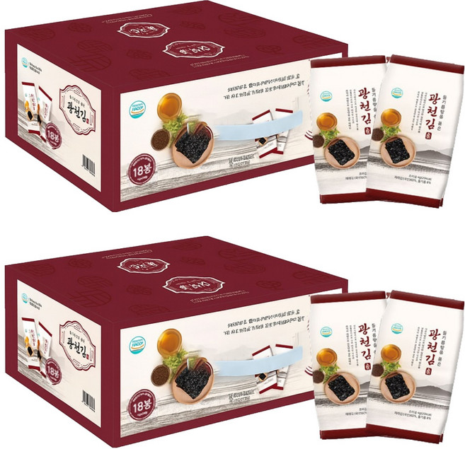 광천김 들기름향을 품은 광천김, 4g, 36개