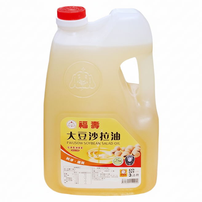 福壽實業 大豆沙拉油, 3000ml, 1瓶