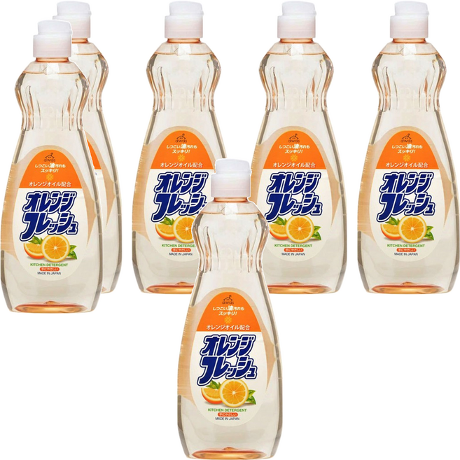 第一石鹼 awas 洗潔精 香橙味, 600ml, 6瓶