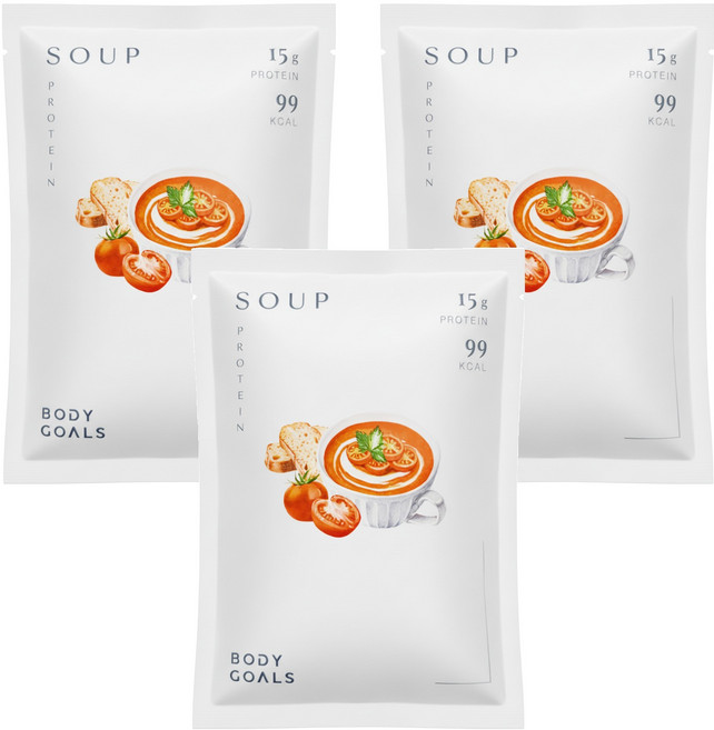 BODY GOALS 高纖營養輕食餐 羅宋番茄, 29g, 3包