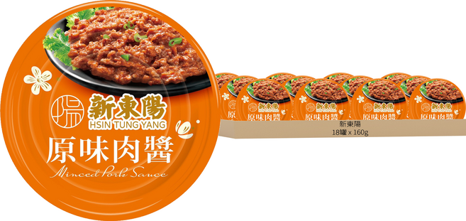 新東陽 原味肉醬, 160g, 18罐