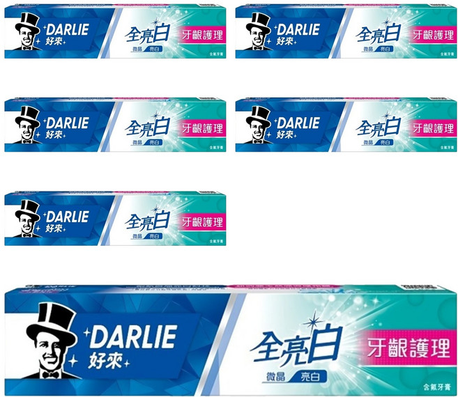 DARLIE 好來 全亮白牙膏 牙齦護理, 140g, 6條